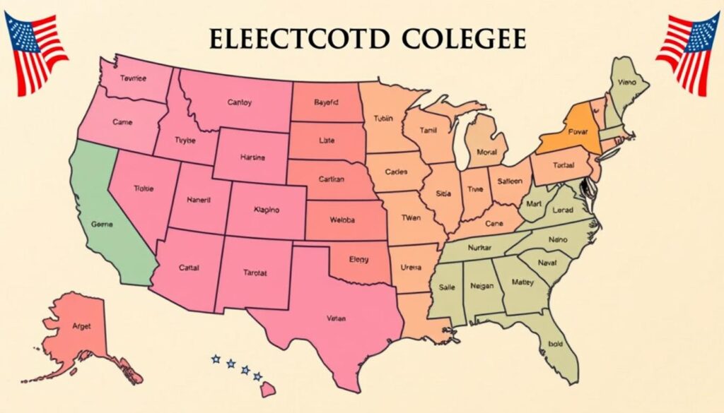 Electoral college map