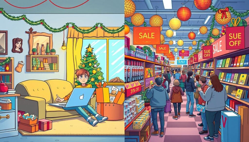 online vs in-store shopping