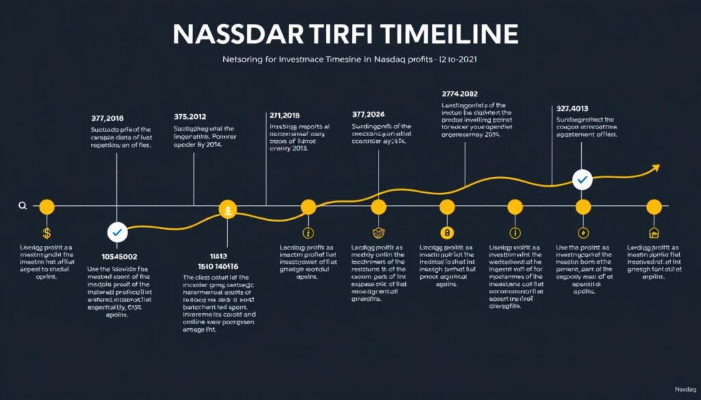 Nasdaq Profits tariff strategy timeline