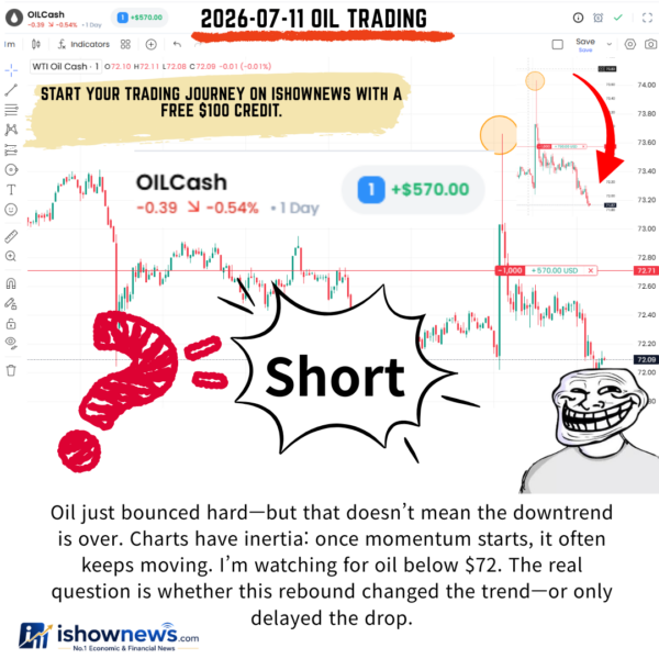 Oil Trading Chart Analysis: How Market Inertia Helps Traders Identify the Trend