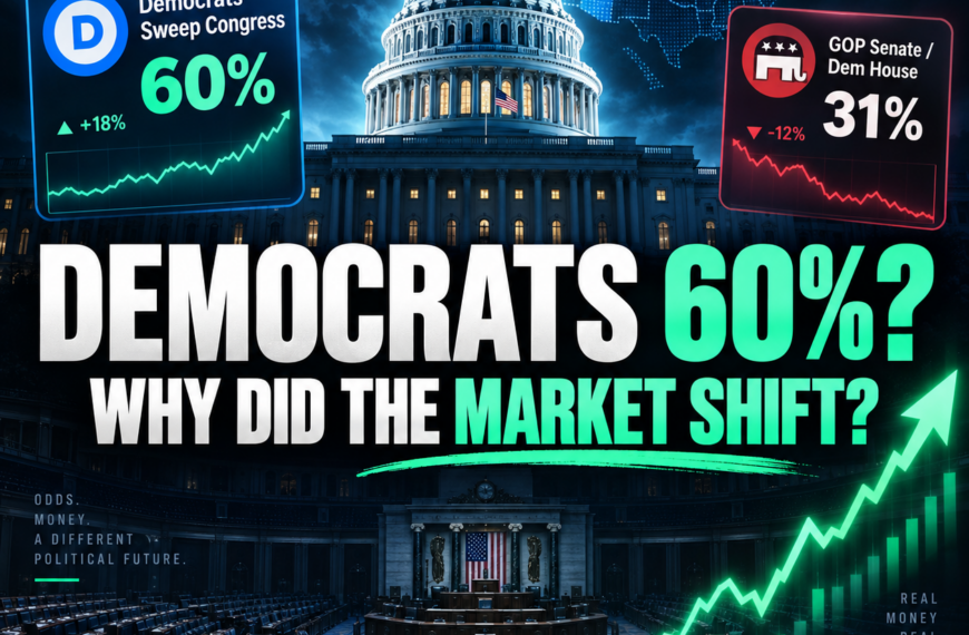 Democrats at 60% to Sweep Congress? Why Prediction Markets Suddenly Shifted Ahead of the 2026 Midterms